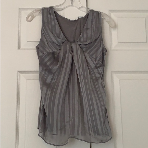 Gray and silver striped Blouse - Picture 1 of 2